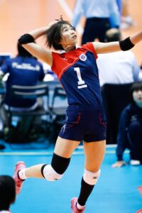 熊本信愛女学院高等学校時代の古賀選手